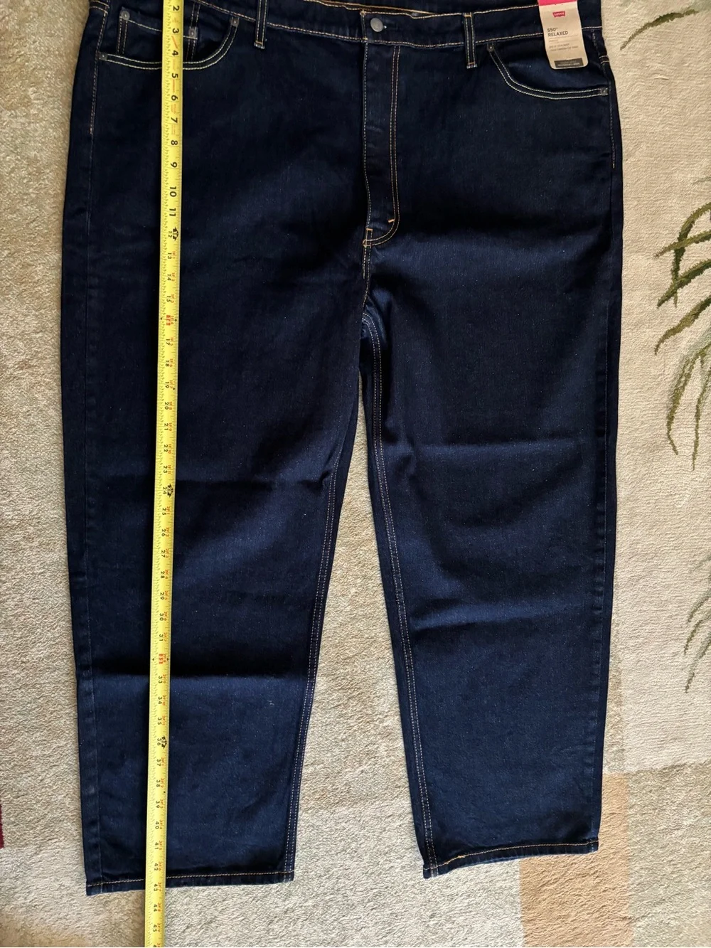 Levi’s 550 Relaxed Fit Jeans Men’s 50x30 Dark Wash Stretch Big Tall NWT